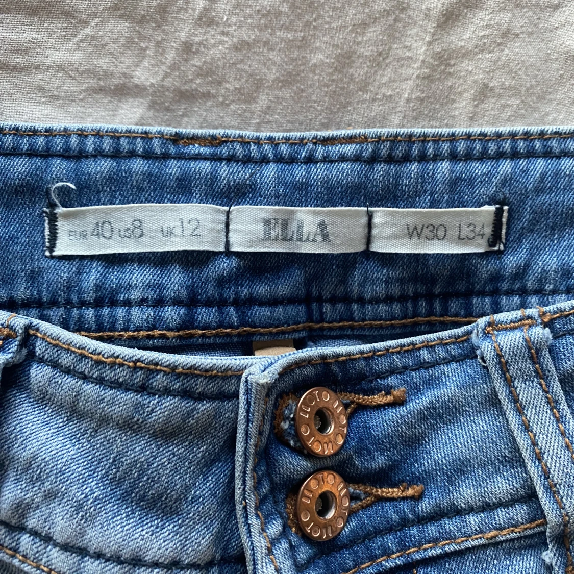 Lågmidjade jeans - 90