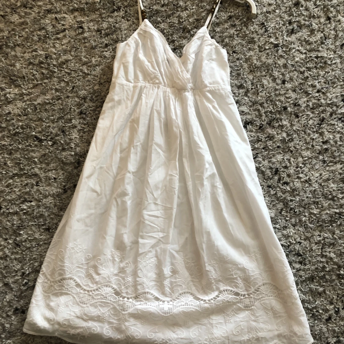 Vit kort klänning från Lindex 