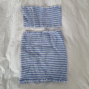 Sommarset linne kjol - Jättefint set, bra att ha på stranden eller i skärgården.