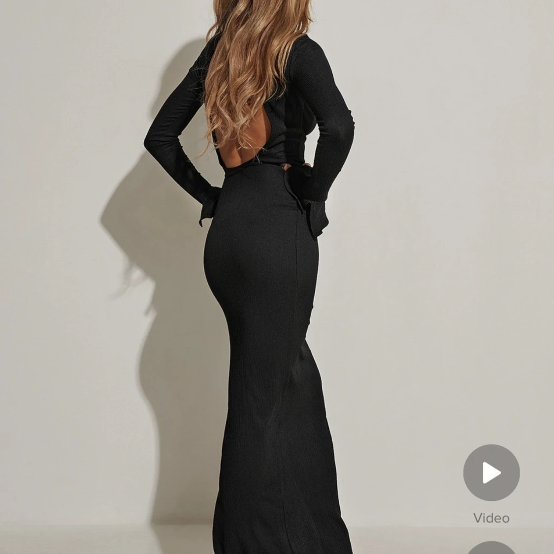 Svart långklänning NA-KDxHanna Schönberg