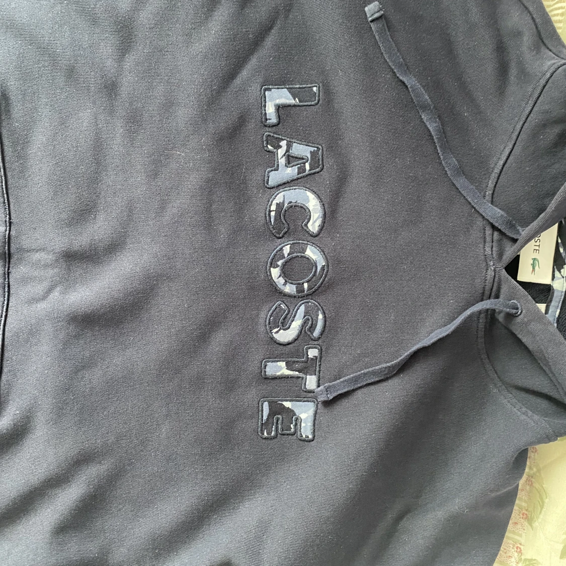 Lacoste hoodie, marinblå  - 90