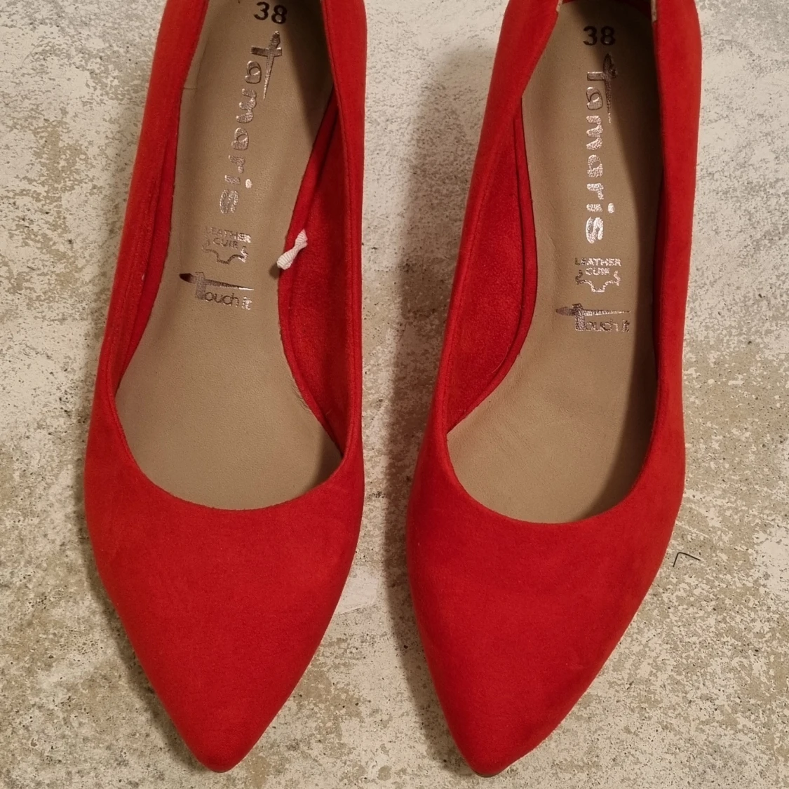 Tamaris klackskor i mocka - 90