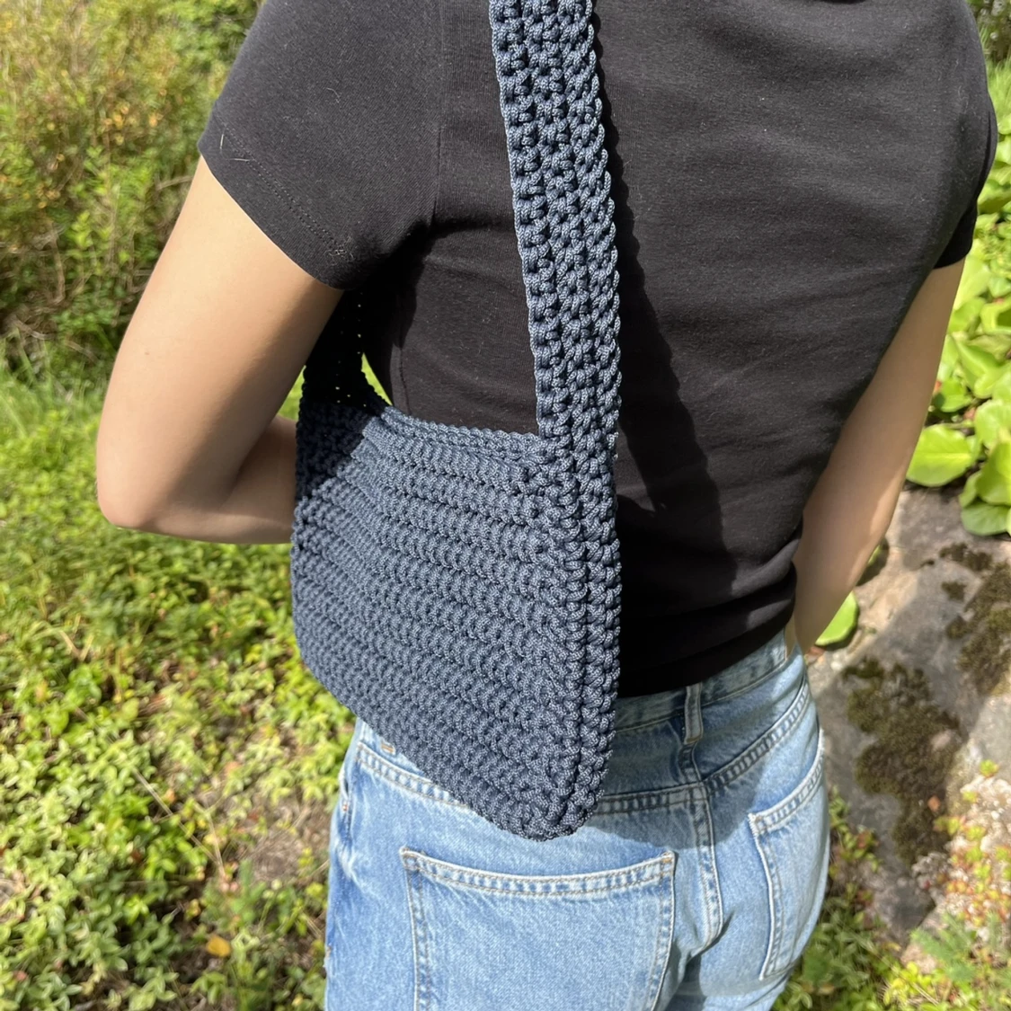 Virkad handväska - 90