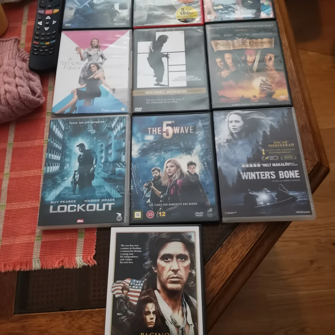 10 st dvd filmer blandat 20 kr st