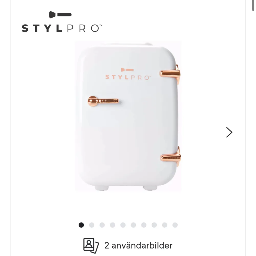 En helt oanvänd minikyl från stylpro, org pris 789kr, säljer för 400kr då jag inte får användning för den. Perfekt att förvara hudvård i❤️‍🔥. Accessoarer.