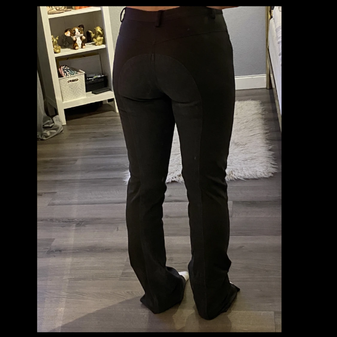 Stretchiga ridbyxor med resorband - 91