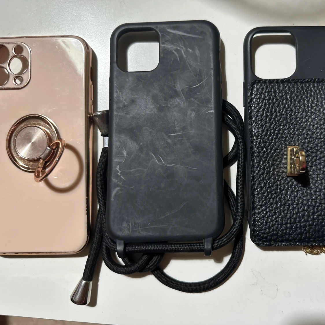 Mobilskal svart rosa guld phone case iphone 11 pro