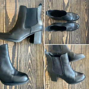 Ankelboots  - Svarta ankelboots, stl 37 