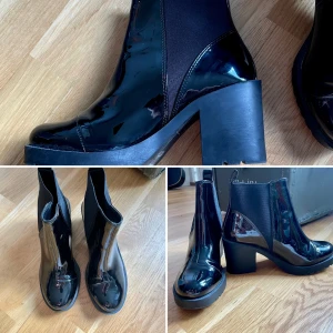 Blanka boots  - Blanka ankelboots från HM, använda en gång. Storlek 37