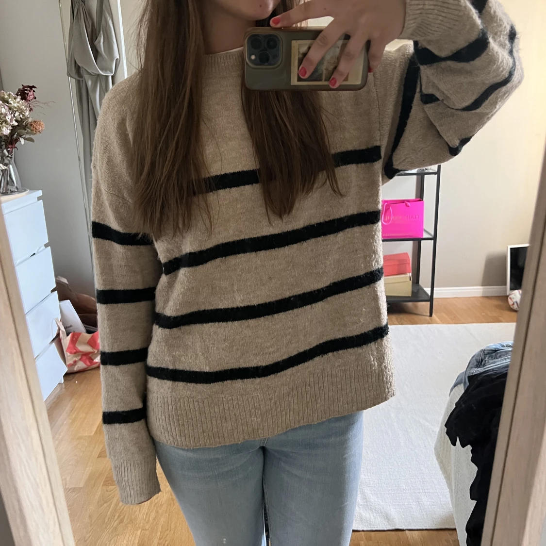 Super gullig randig tröja!