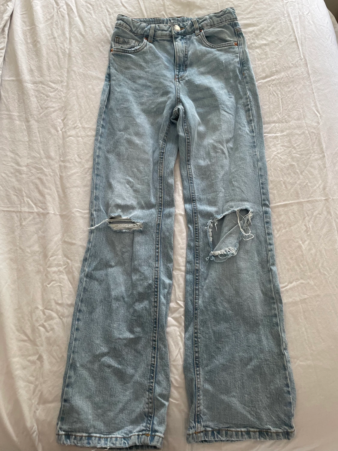 Blåa jeans