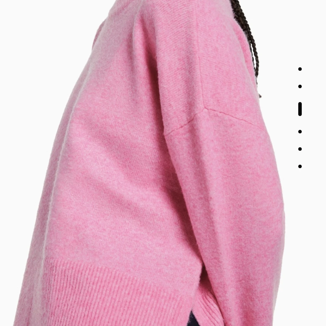 Rosa stickad tröja - 91