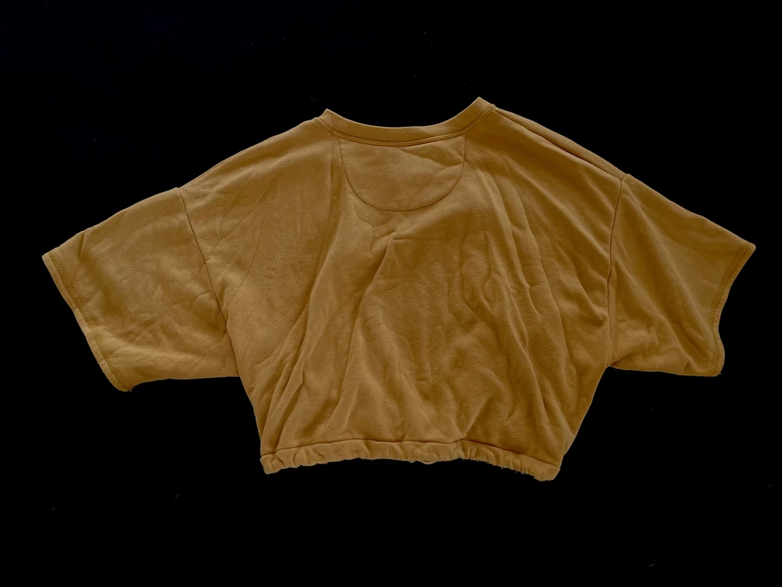 Senapsgul tröja med knytning - 90