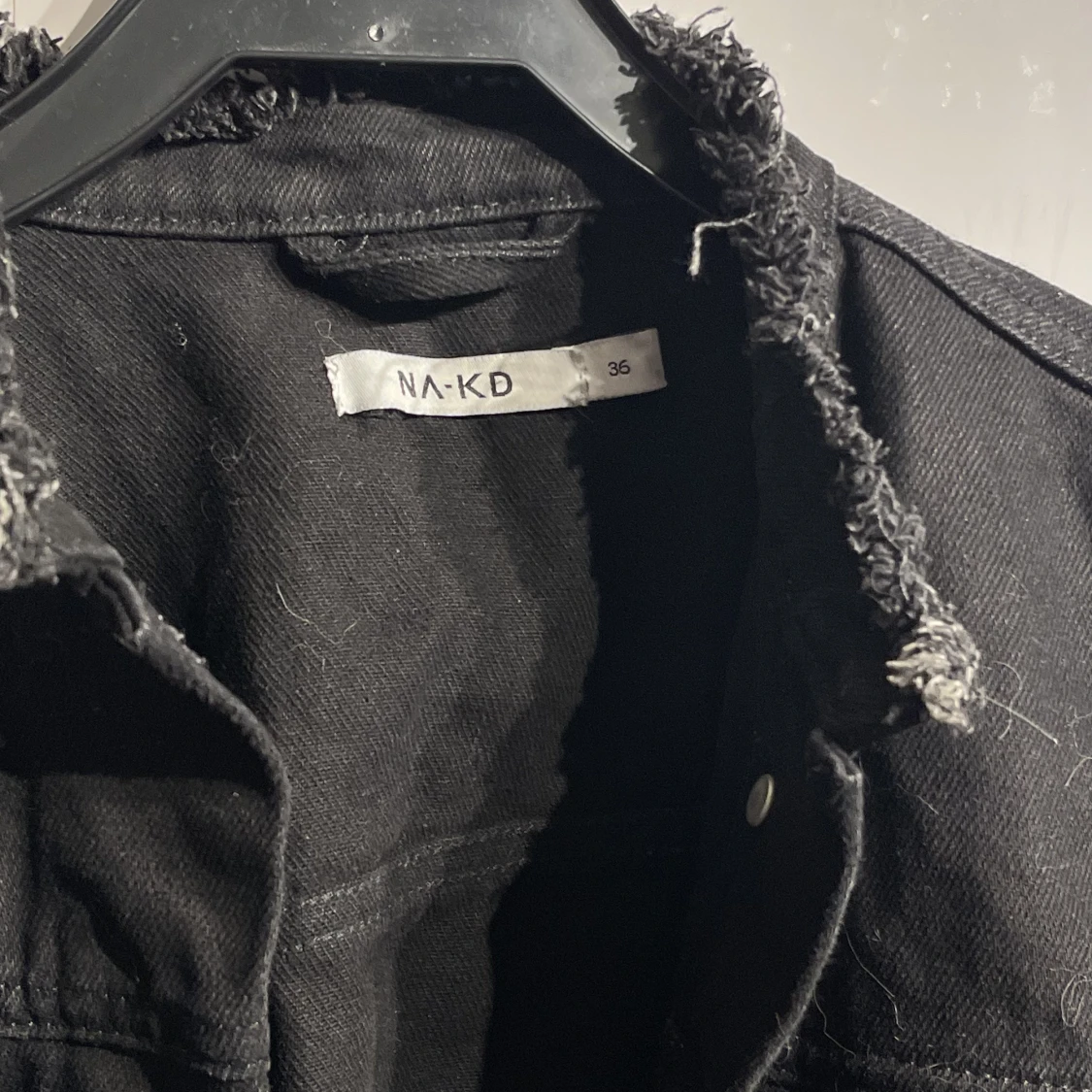 croppad jeansjacka - 91