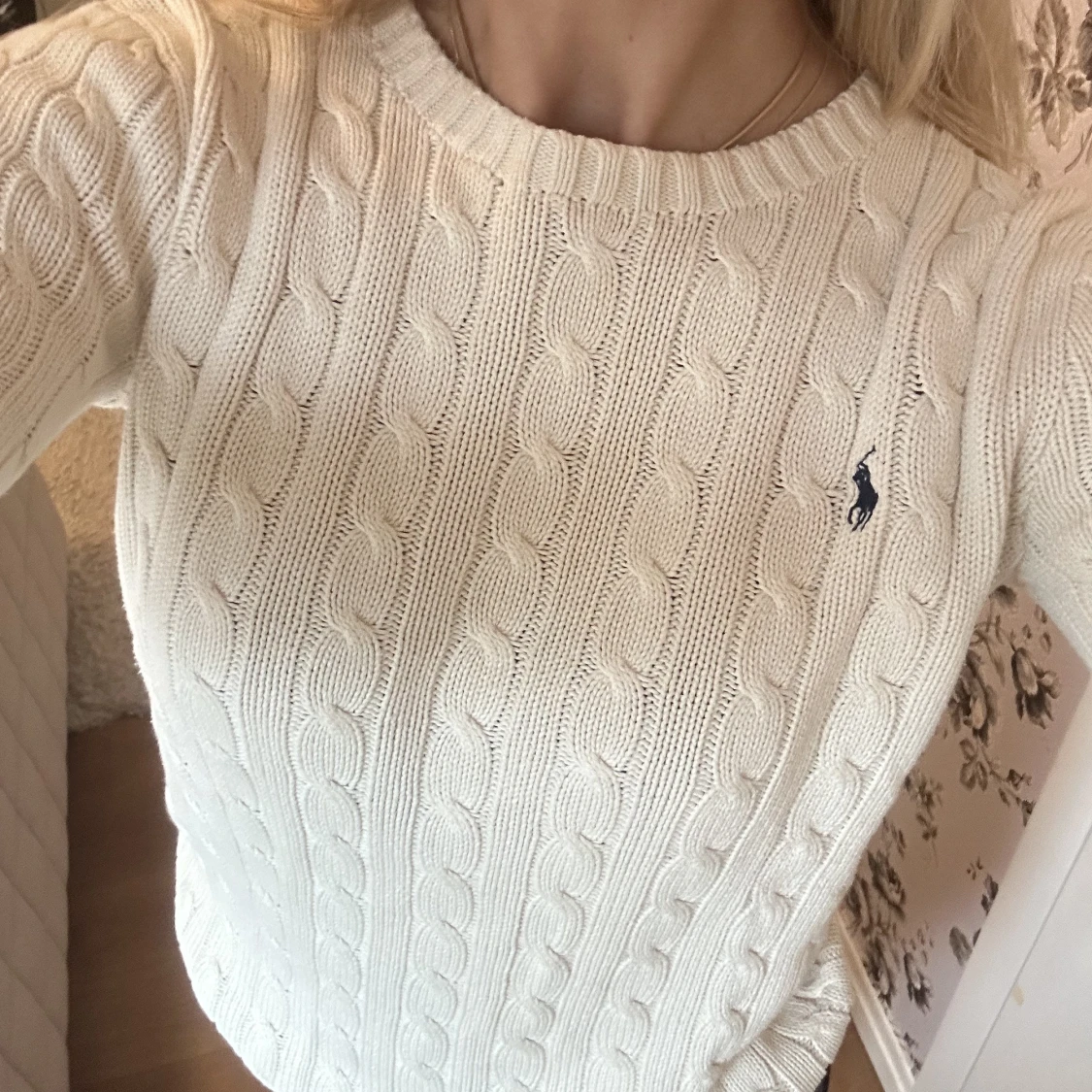 Stickad ralph lauren tröja - 90