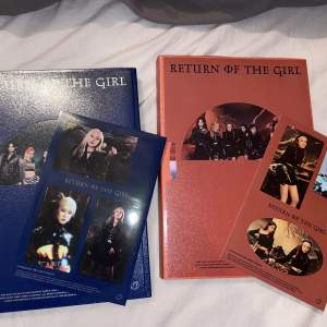 Säljer båda versionerna av Return of The Girl album av Everglow, medföljer bara Mia stickers hos båda, ingen pc eller affisch  Albumen är i bra skick  Pris: 180kr