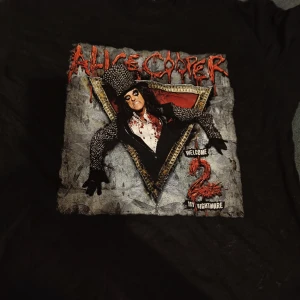 Alice Cooper t-shirt  - Använd ett fåtal gånger. Inget tryck på baksidan.