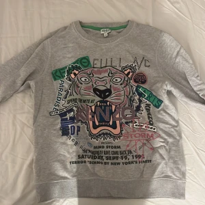Kenzo tröja grå - Grå kenzo tröja. Strlk M men den är jätte liten i storleken så det liknar Xs.