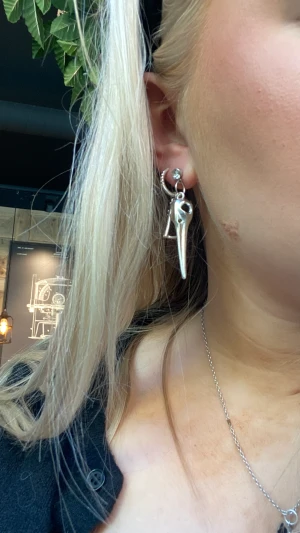 Egengjorda örhängen  - Superfina egengjorda örhängen med ett fågelhuvud samt en diamant❤️dessa kostar 99kr och man får med två par! Frakt utan spårbar kostar 20kr annars 60kr