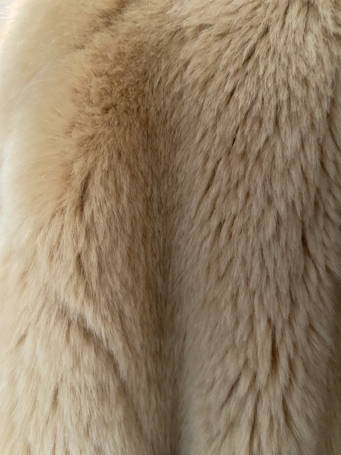 Fuskpäls beige - 90