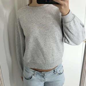 Grå sweatshirt  - På lappen står M men skulle snarare säga S, lite nopprig men annars fint skick