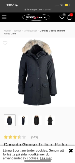 Canada Goose - Hej säljer min trillum parka canada goose den är i gott skick och använd i 2,5 vintrar inga skador på jackan överhuvudtaget den är i gott skick och extremt varm🌸den är i M men passar L galant säljer denna för 6000kr (pris kan diskuteras)