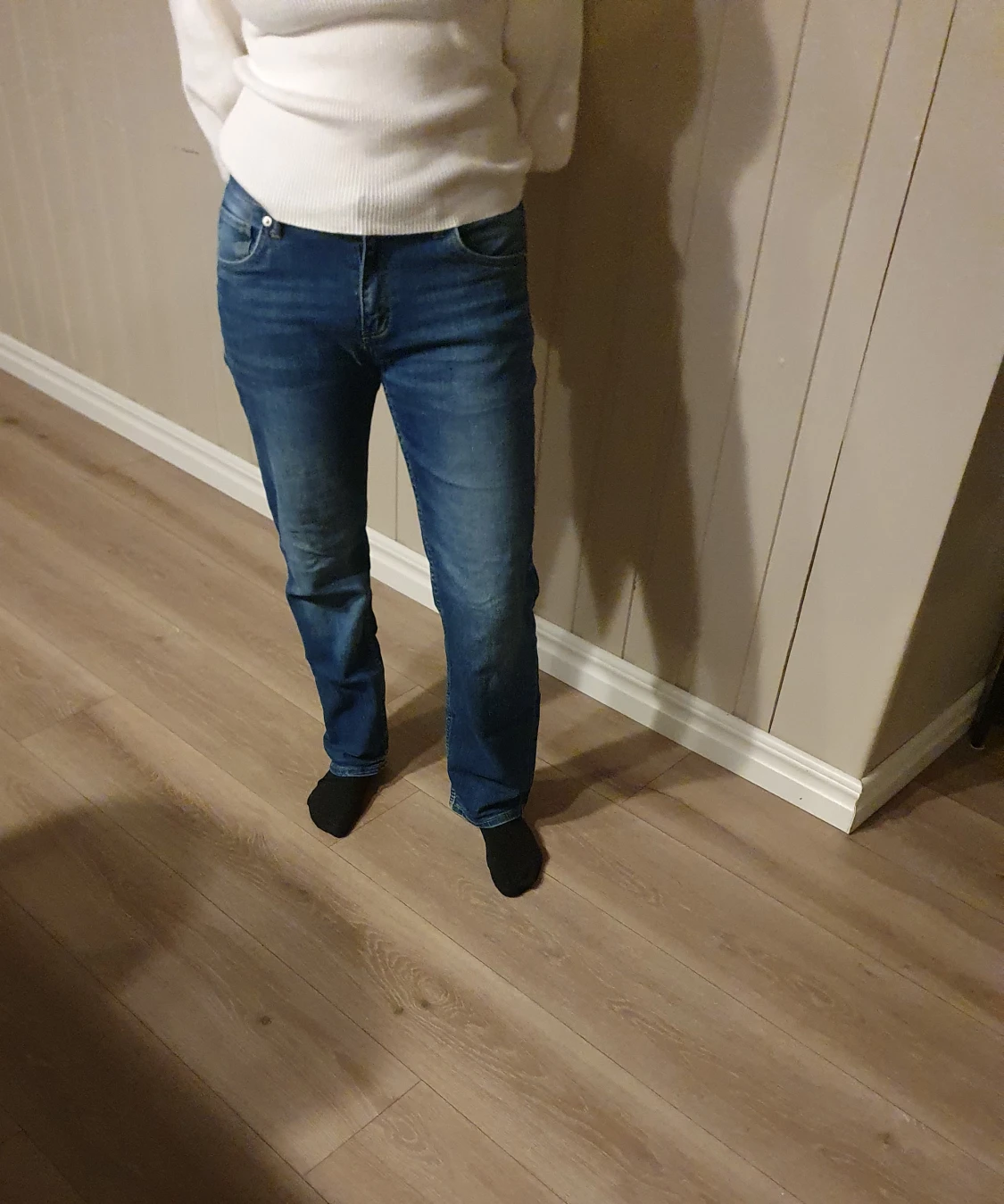 Blå Levis jeans. Strl 28/28. Size 16 Regular taper. - 90