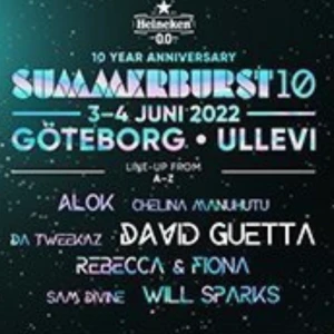 Summerburst  - Säljer två endagarsbiljetter på lördagen den 4 juni. Det är 2 st summerburst experience 18+