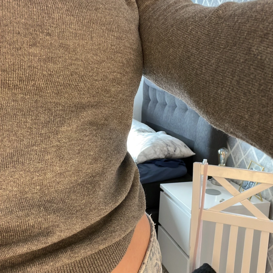 Tunn stickad topp  - 91