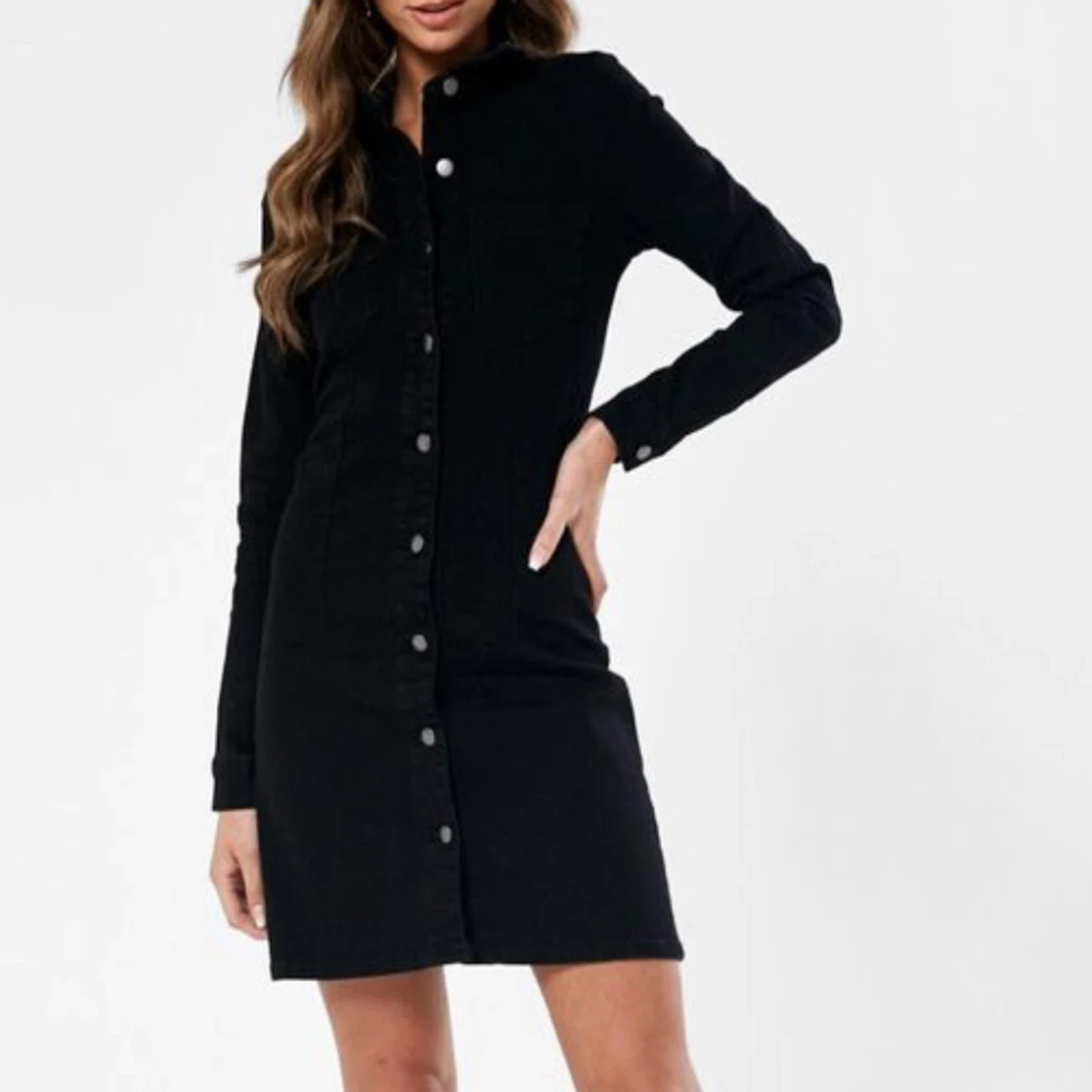 Svart Jeansklänning  - 1