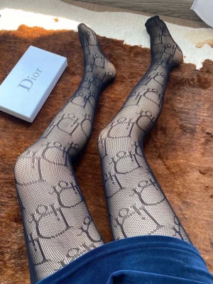 Dior logo tights  - Luxury fishnet tights, D Alphabet stockings, pantyhose D letter, high quality tights for women, black tights, alphabet design leggings.  Available in M,L,