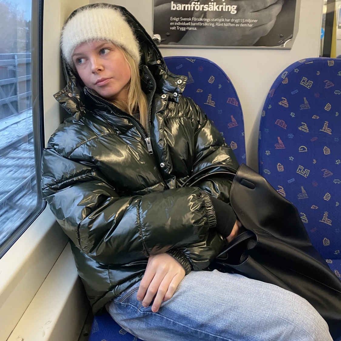 Weekday grön pufferjacka 