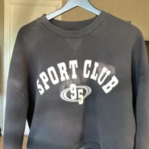 En grå sweatshirt från Gina tricot i storlek S 