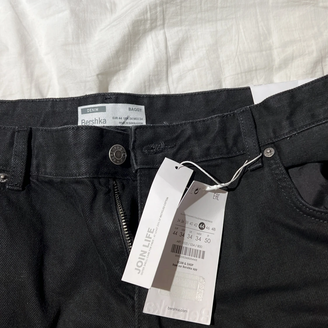 Bershka - Svarta, Baggy jeans - 91