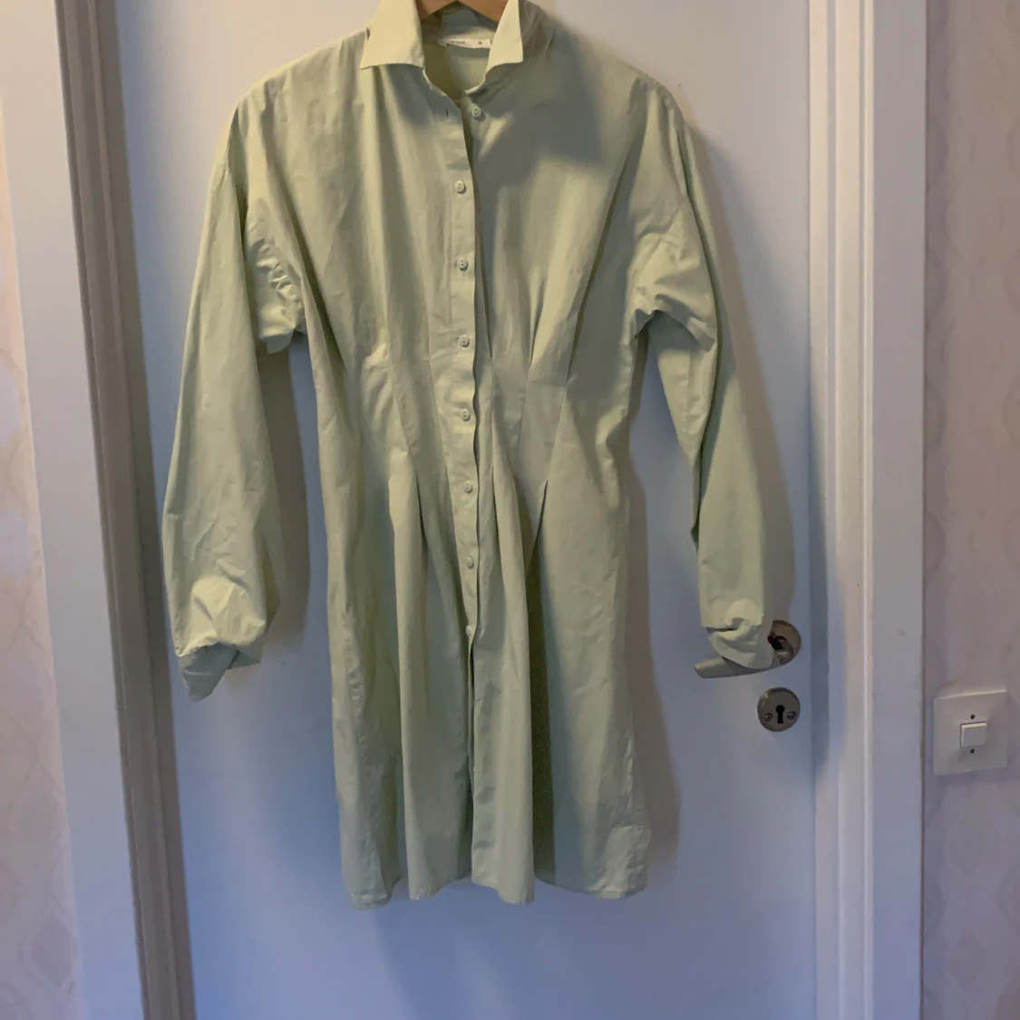DF Young skjortklänning ljusgrön strl 36