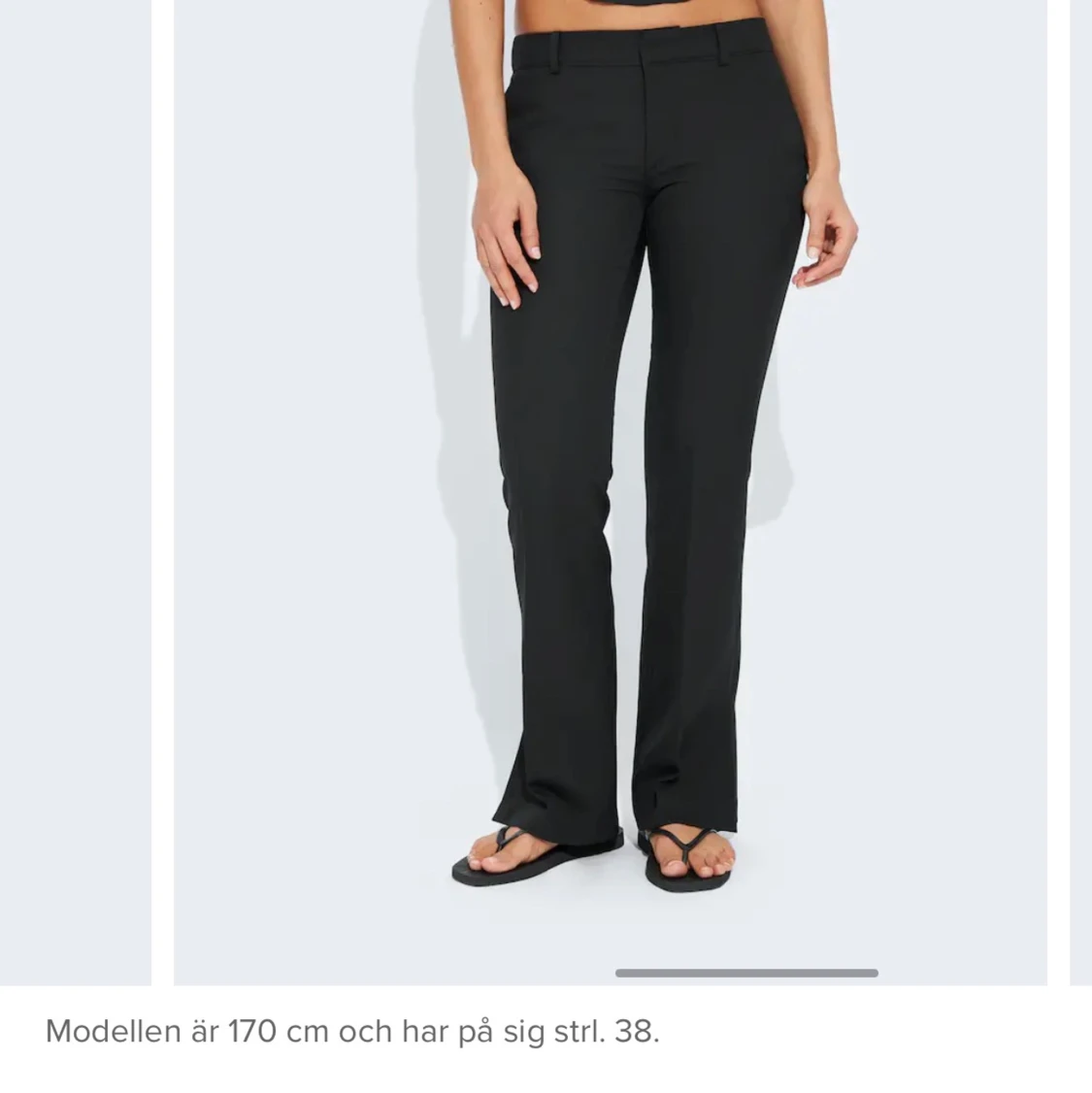 lågmidjade kostymbyxor. - 90
