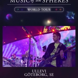 Säljer två biljetter - Jag har två biljetter till Coldplay 2023. Den 11. Det är sittplatser bredvid varandra.