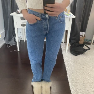 Levis 501 - Levis 501or i storlek W33 L30 men skulle säga att de är mindre i storleken (för referens är jag på bilden 170 cm och bär W28 eller 36/38). Inga synliga slitningar eller liknande. Bara att skriva i PM för frågor☺️