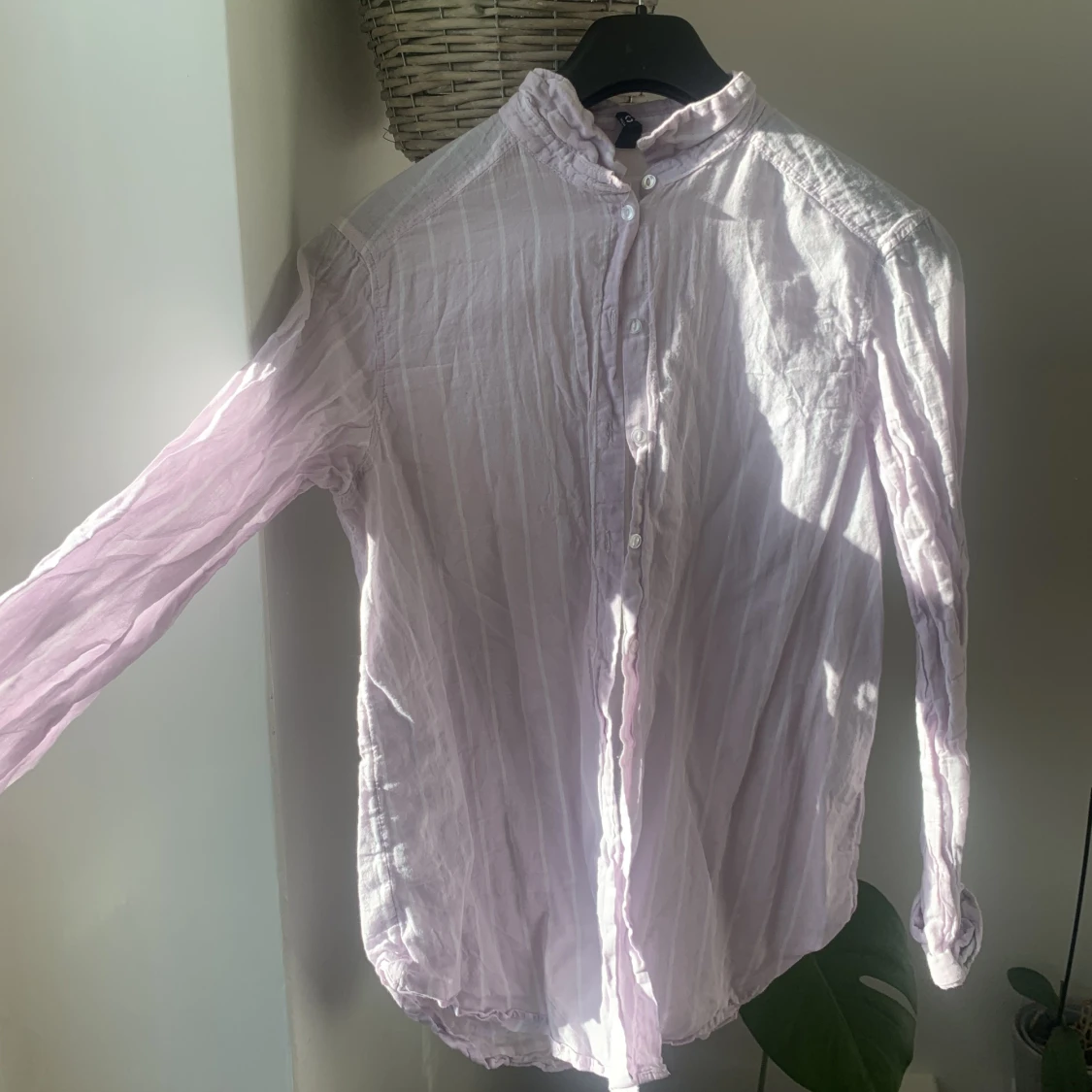 Lila randig skjorta  - 90