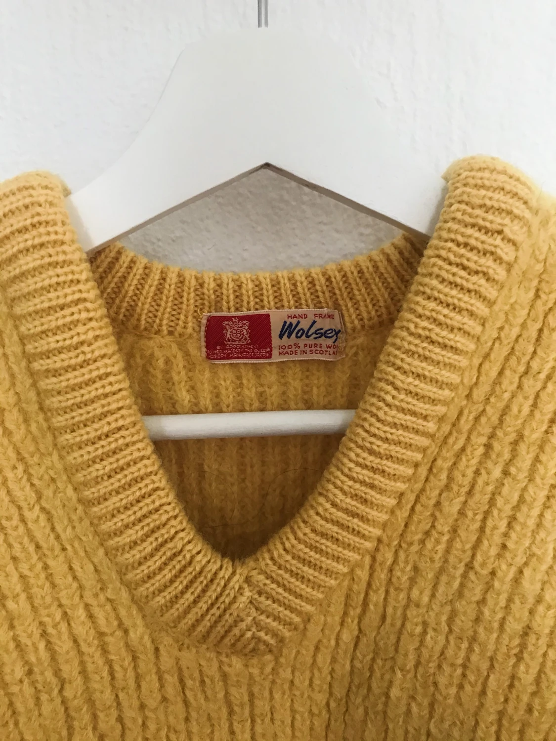 Gul vintage ulltröja - 90