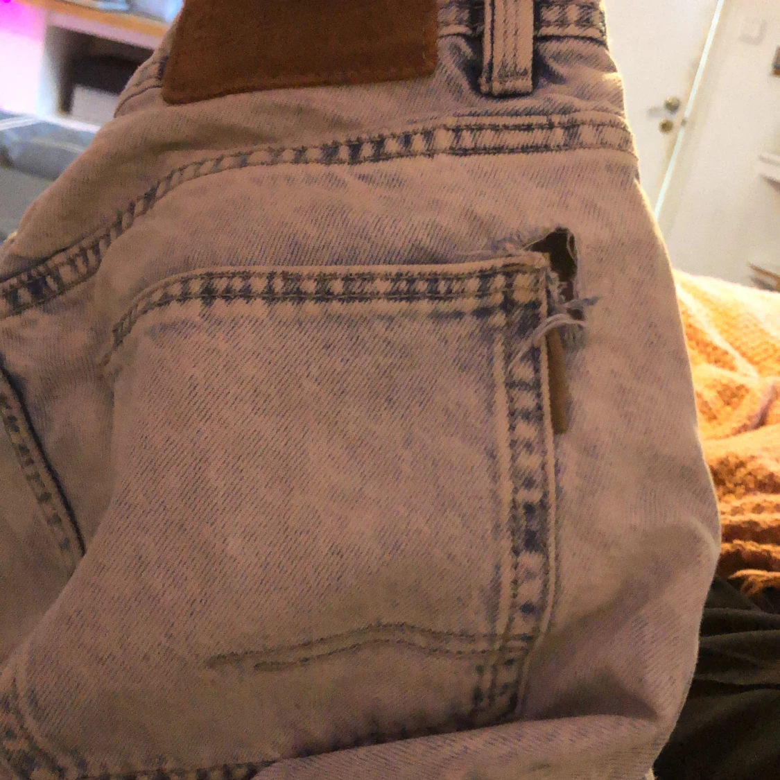 Baggy ljusblåa jeans - 91