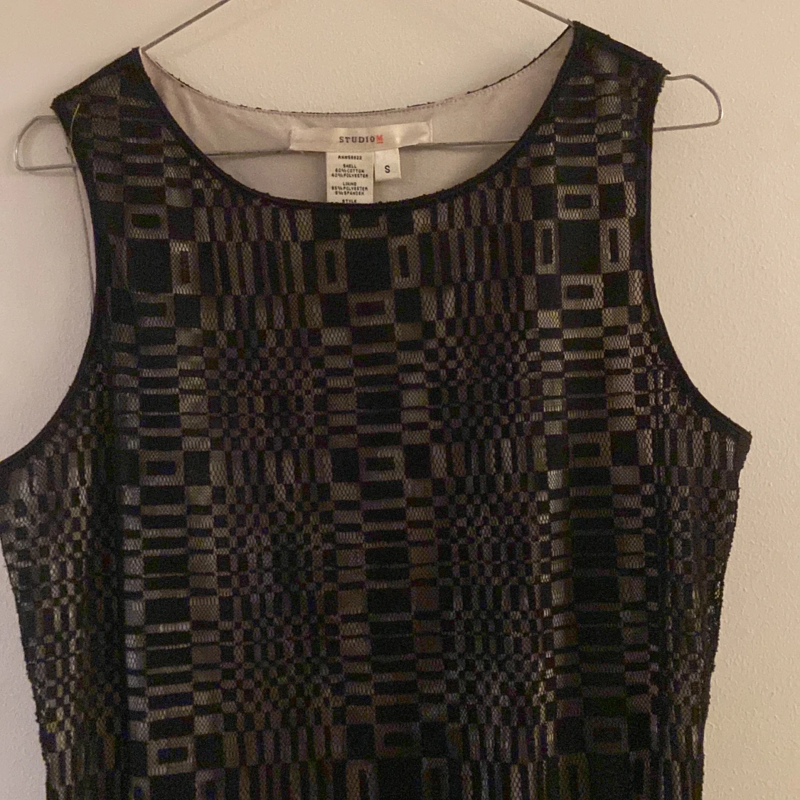 20atals, mönstrad klänning - 90