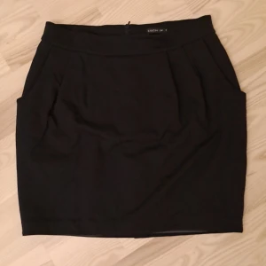 Kjol, upklädd  - En jätte fin kjol med fickor som är döljda. Tjolen är i storlek 44 och är i jätte fint skick. Är tyvär för stor för mig. Säljs inte längre och är moddel petra.