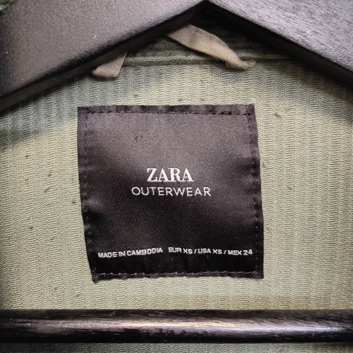 Grön Manchester jacka i oversized modell  - 90