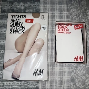 Strumpbyxor beige o svart - Strumpbyxor i beige stl M och stay-ups i svart stl S, ej använda i förpackning fortfarande. Säljs för samma pris som de köptes för (30kr styck)