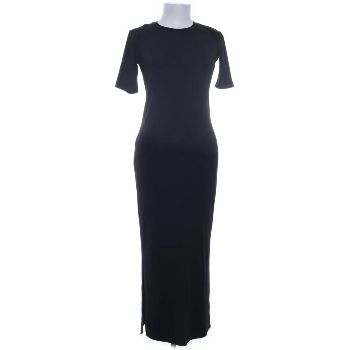 Lång ribbad klänning 