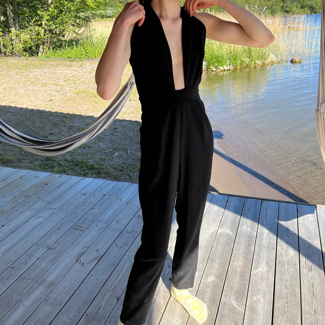 Festlig byxdress från Gina  - 90