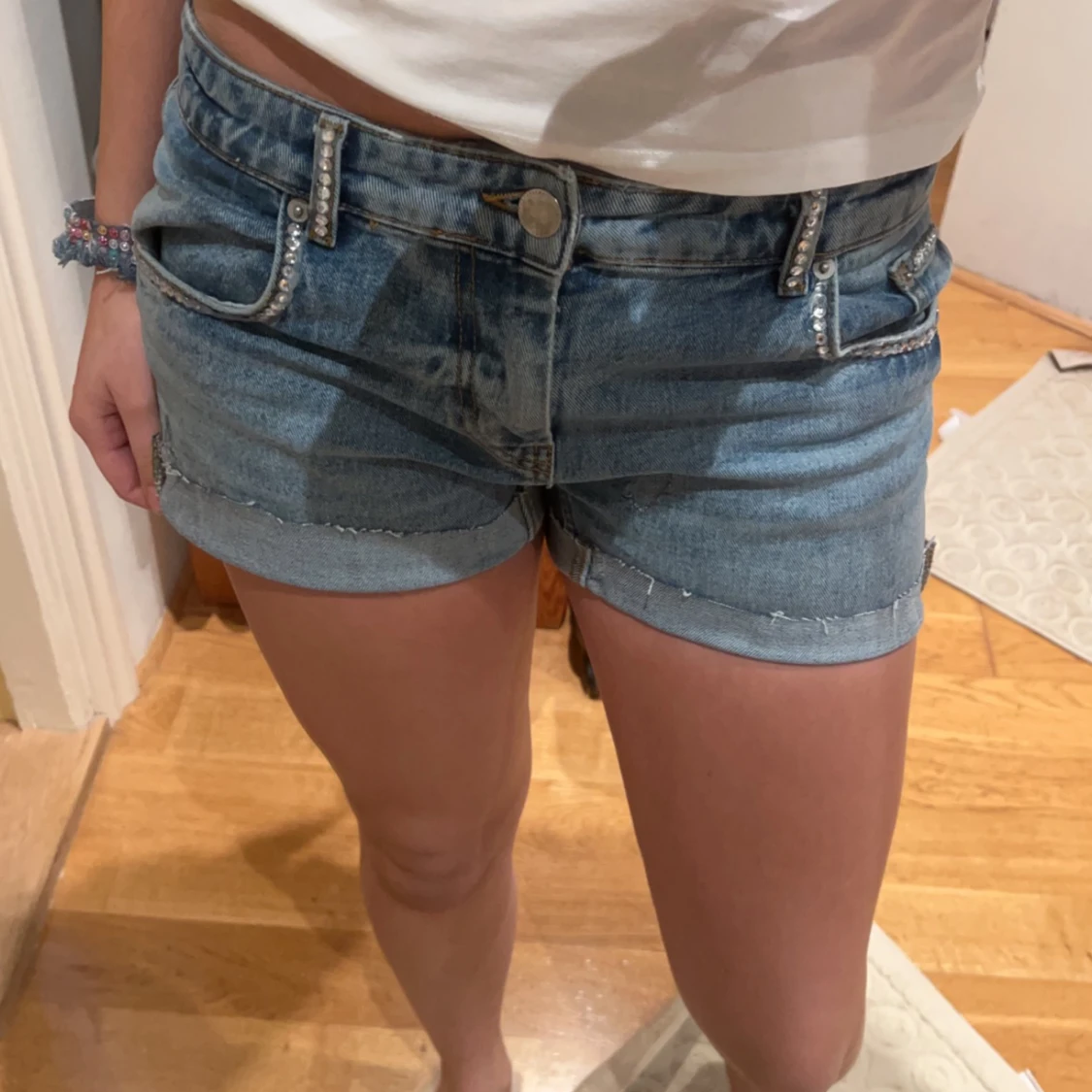 Lågmidjade jeansshorts ❤️