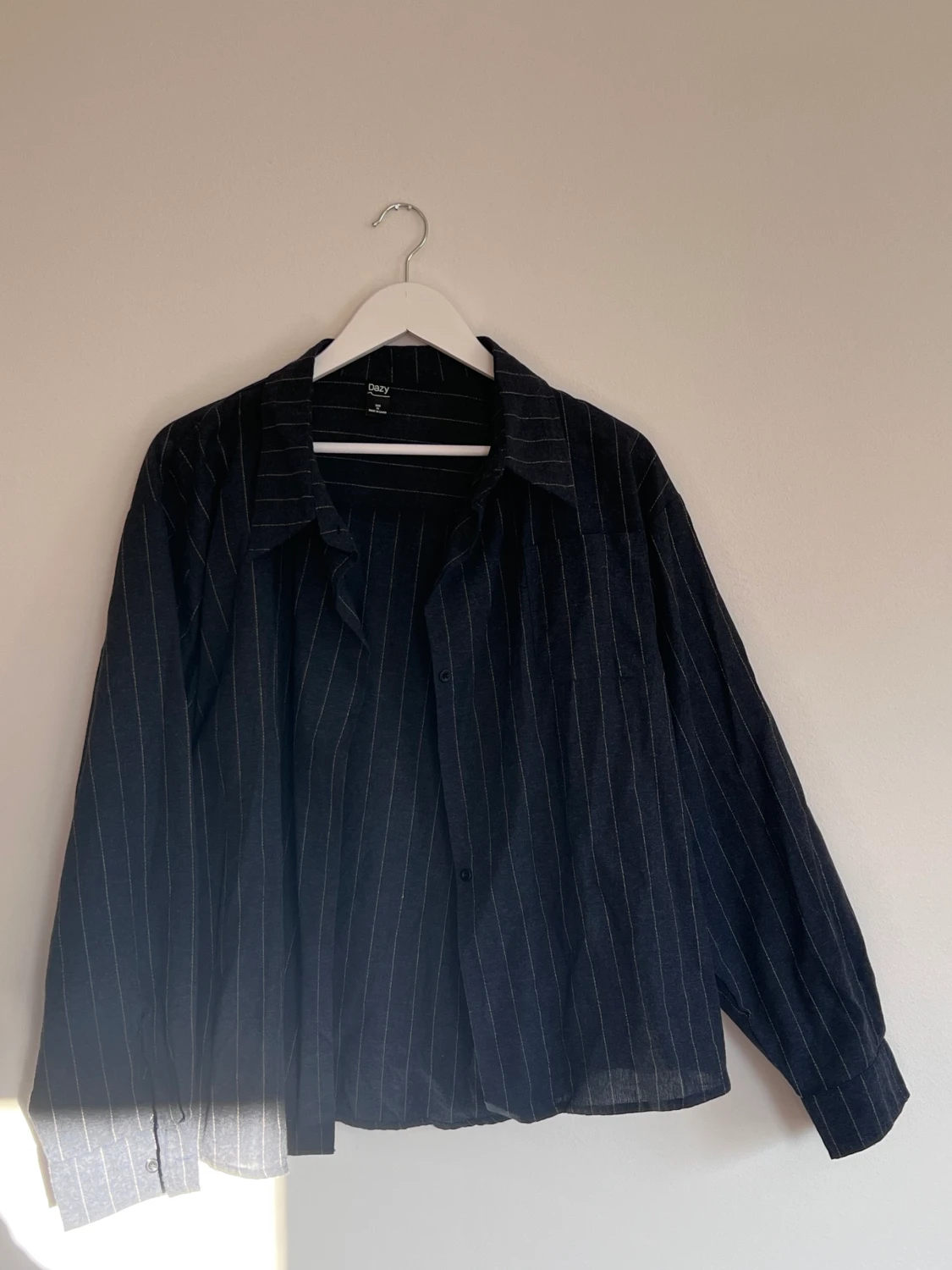 Loosefit skjorta med ränder - 90