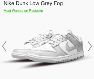 Nike dunks low grey fog - Helt nya storlek 43 kvitto finns från footlocker 
